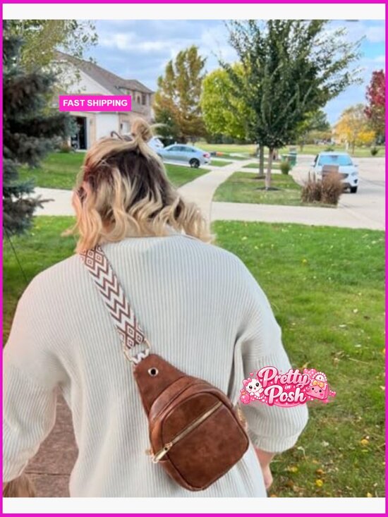 Nylon Sling Bag Crossbody Chest Bag Shoulder Backpack Lightweight for Hiking main image 4